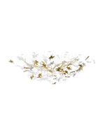 Vine Chandelier — Handblown Crystal LED Pendant Light in Bronze Finish