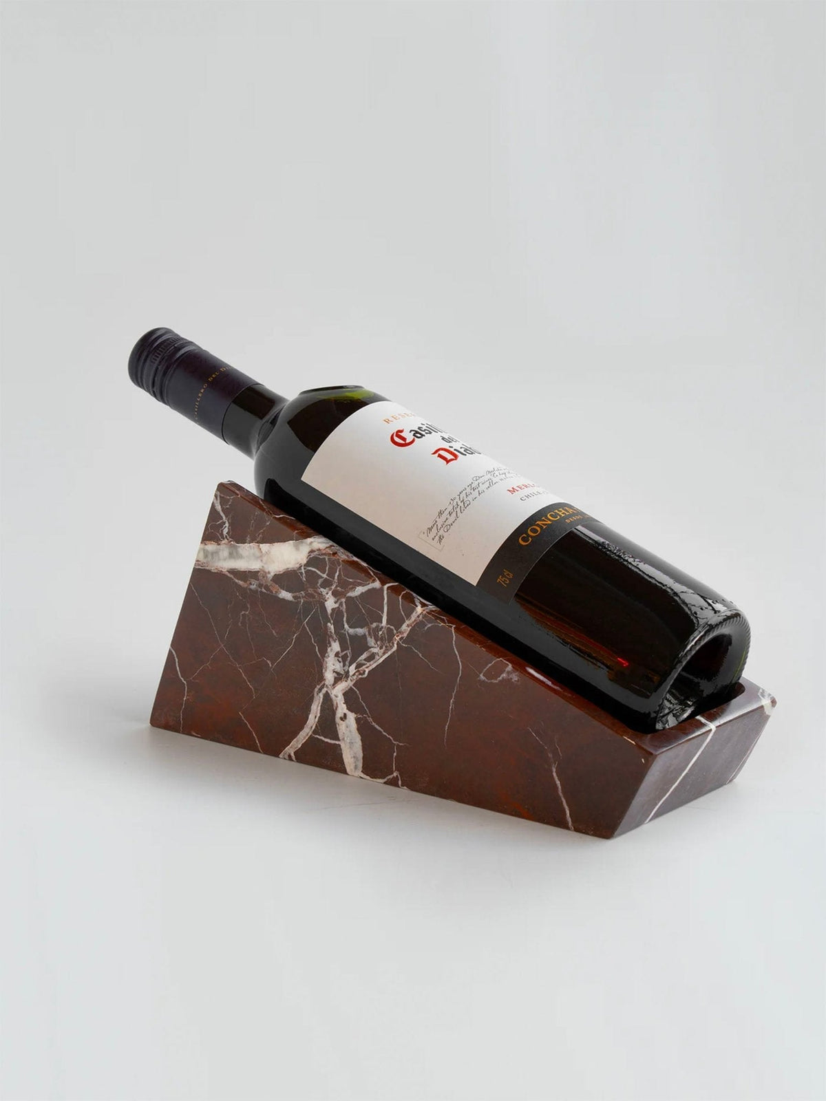 Vino Cantilever Marble Wine Stand – Sculptural Stone Holder for Modern Interiors