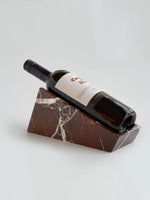 Vino Cantilever Marble Wine Stand – Sculptural Stone Holder for Modern Interiors