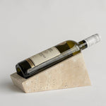 Vino Cantilever Marble Wine Stand – Sculptural Stone Holder for Modern Interiors