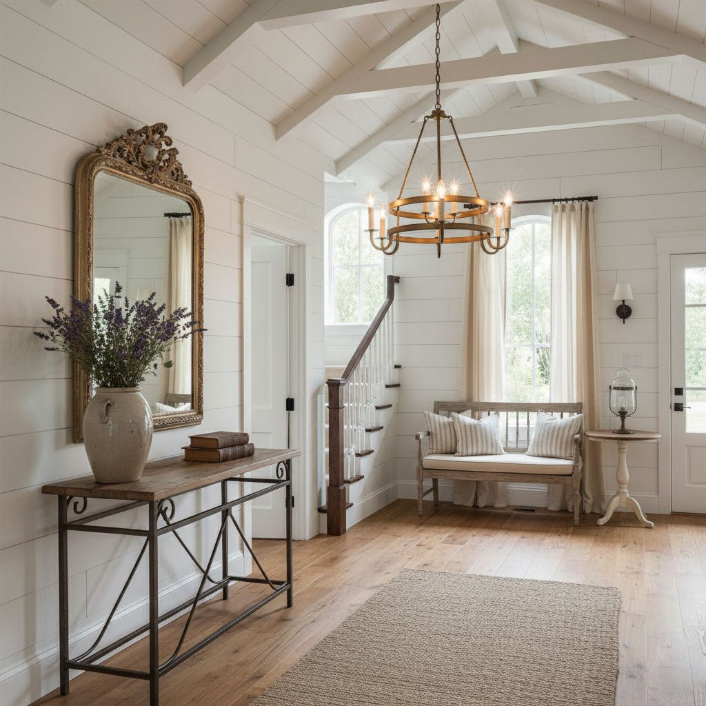 Vintage Voyager Chandelier – Industrial Brass Pendant Light for Modern Interiors