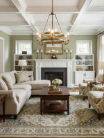 Vintage Voyager Chandelier – Industrial Brass Pendant Light for Modern Interiors