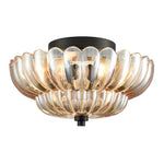 Vintage Amber Glass Ceiling Light