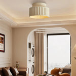 Vintage Cream Style Drum Ceiling Lamp