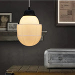 Vintage Frosted Glass Pendant Light