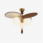 Artisan Floral Disc Ceiling Light with Opal Glass Globes