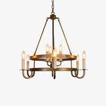 Vintage Voyager Chandelier – Industrial Brass Pendant Light for Modern Interiors