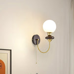 Vintage Walnut Wall Light