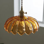 Chic Glass Flower Pendant Lamp