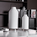 Vintara Lantern Table Lamp – Modern Metal & Glass LED Table Light
