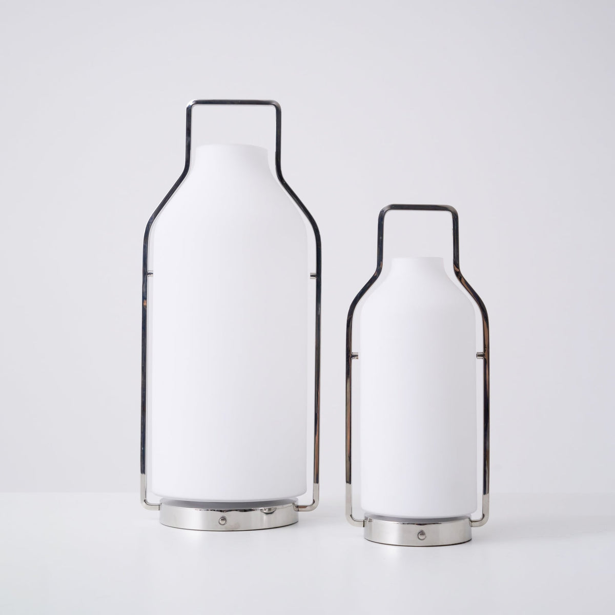 Vintara Lantern Table Lamp – Modern Metal & Glass LED Table Light