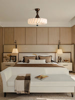 Virelle Spiral Ceiling Light in Bronze and Silk