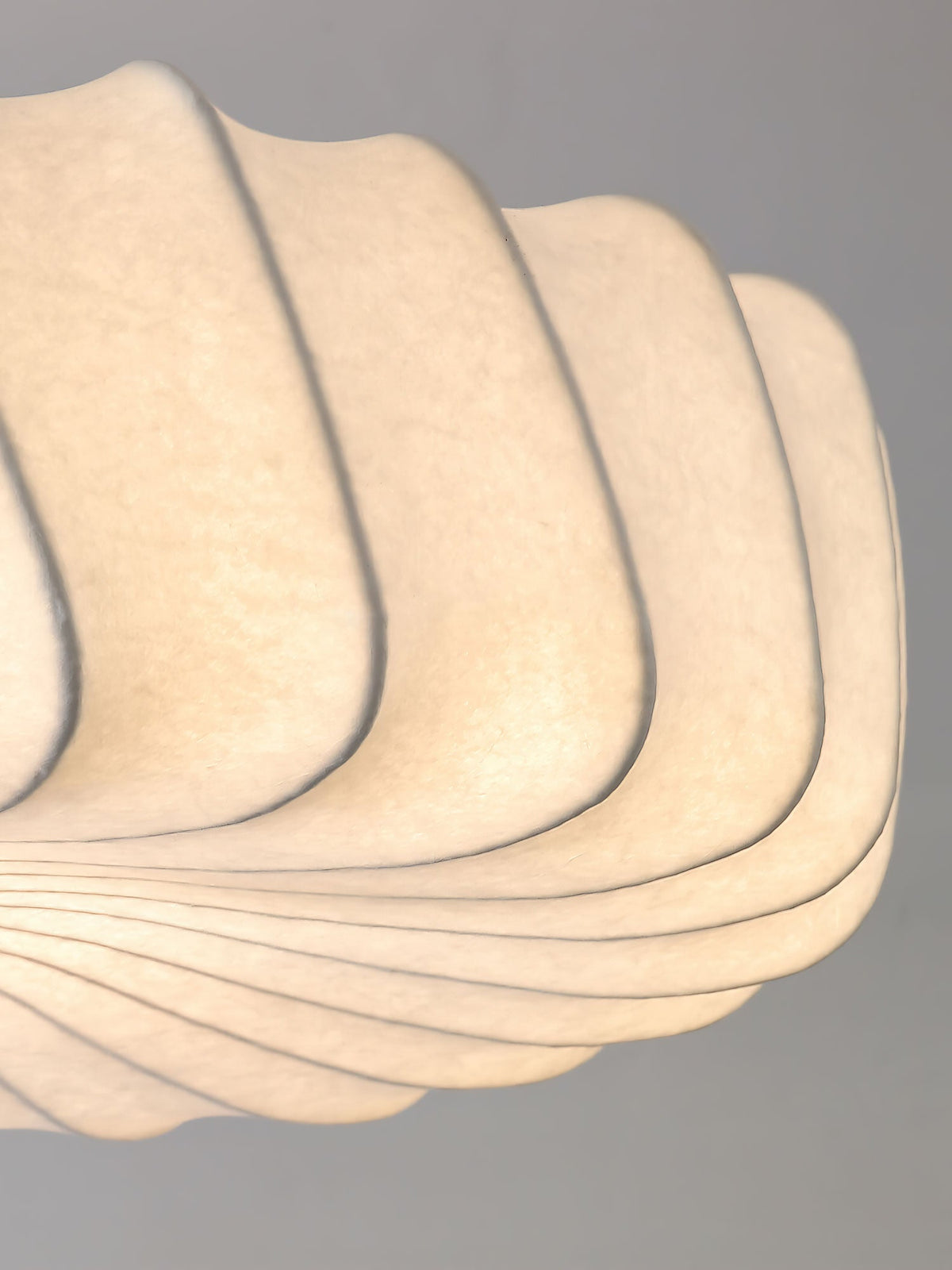 Virelle Spiral Ceiling Light in Bronze and Silk