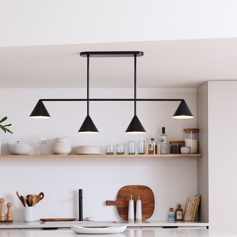 Virelli Cone Chandelier – Modern Minimalist Pendant Light for Dining and Living Spaces