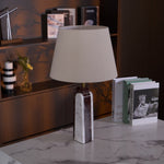 Virello Marble Table Lamp – Sculptural Modern Lighting with Brass Accents