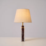 Virello Marble Table Lamp – Sculptural Modern Lighting with Brass Accents