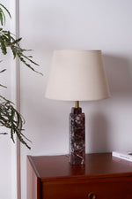 Virello Marble Table Lamp – Sculptural Modern Lighting with Brass Accents