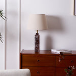 Virello Marble Table Lamp – Sculptural Modern Lighting with Brass Accents
