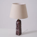 Virello Marble Table Lamp – Sculptural Modern Lighting with Brass Accents