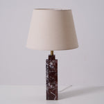 Virello Marble Table Lamp – Sculptural Modern Lighting with Brass Accents