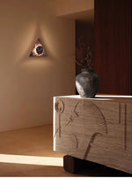 Virida Sculptural Marble Wall Sconce with Integrated LED