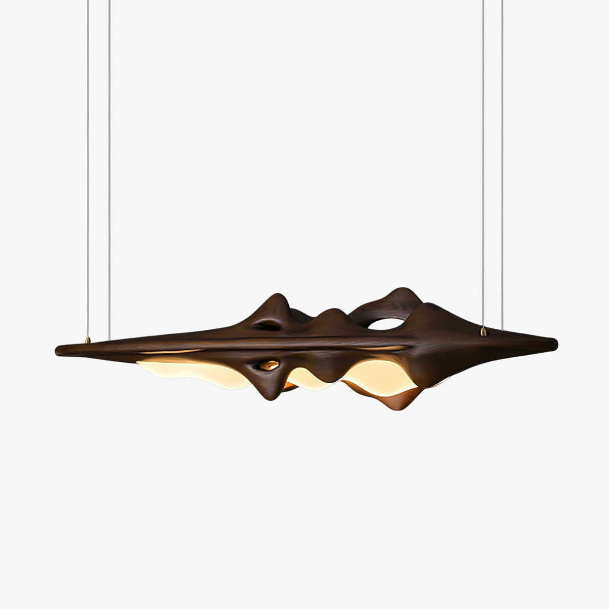 Volar Drift Modern Wood LED Pendant Light for Dining Room and Kitchen Island