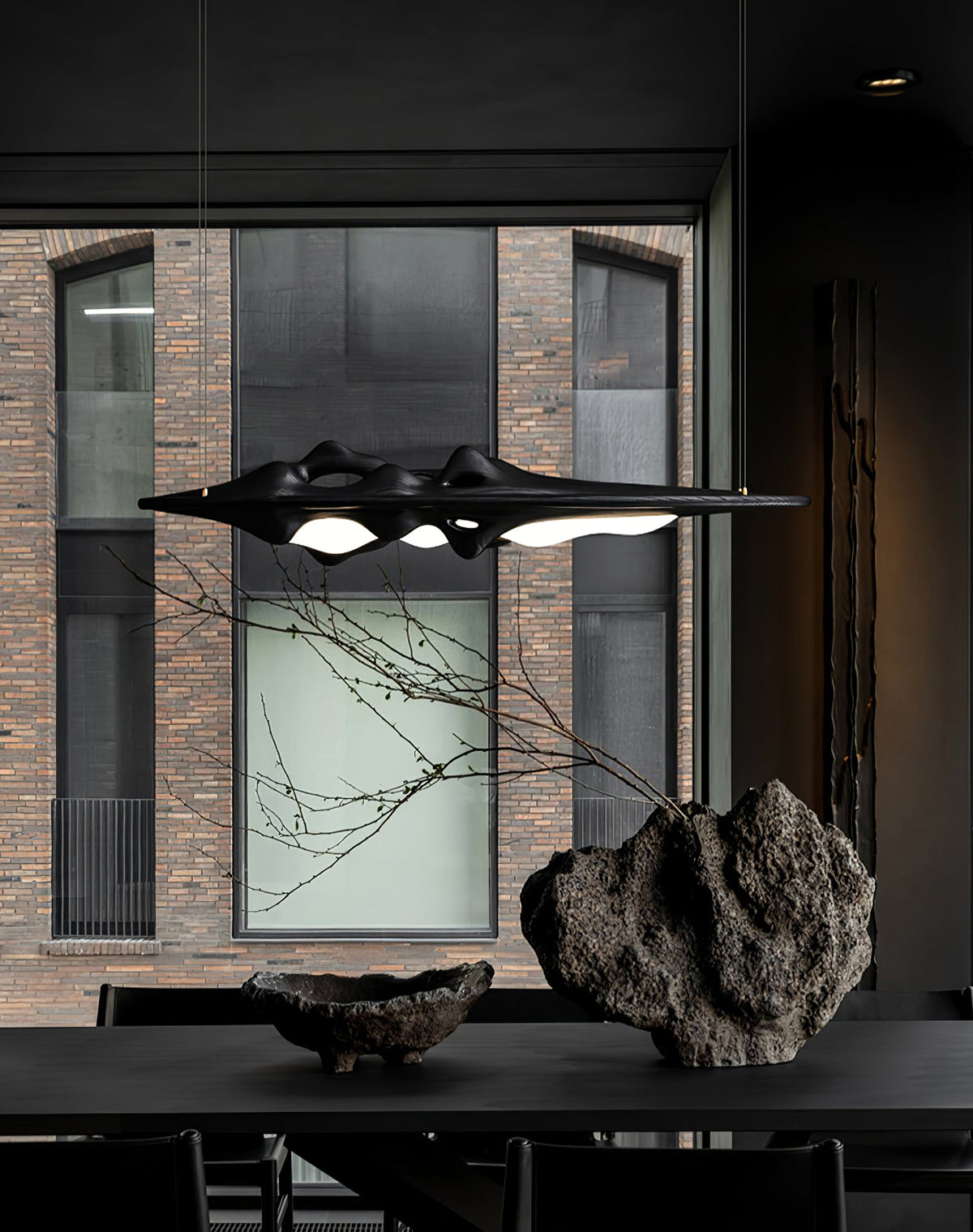 Volar Drift Modern Wood LED Pendant Light for Dining Room and Kitchen Island