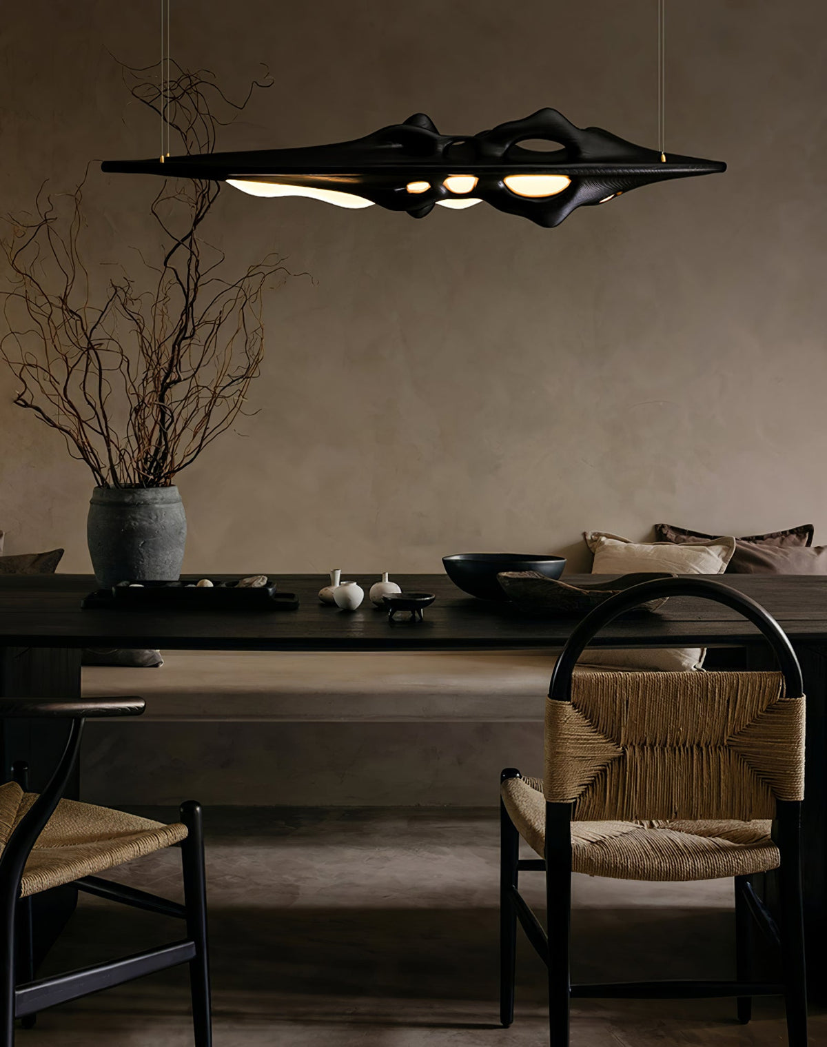 Volar Drift Modern Wood LED Pendant Light for Dining Room and Kitchen Island