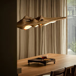 Volar Drift Modern Wood LED Pendant Light for Dining Room and Kitchen Island