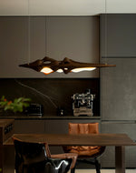 Volar Drift Modern Wood LED Pendant Light for Dining Room and Kitchen Island