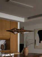 Volar Drift Modern Wood LED Pendant Light for Dining Room and Kitchen Island