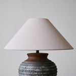 Volca Gradient Ceramic Table Lamp with Linen Shade