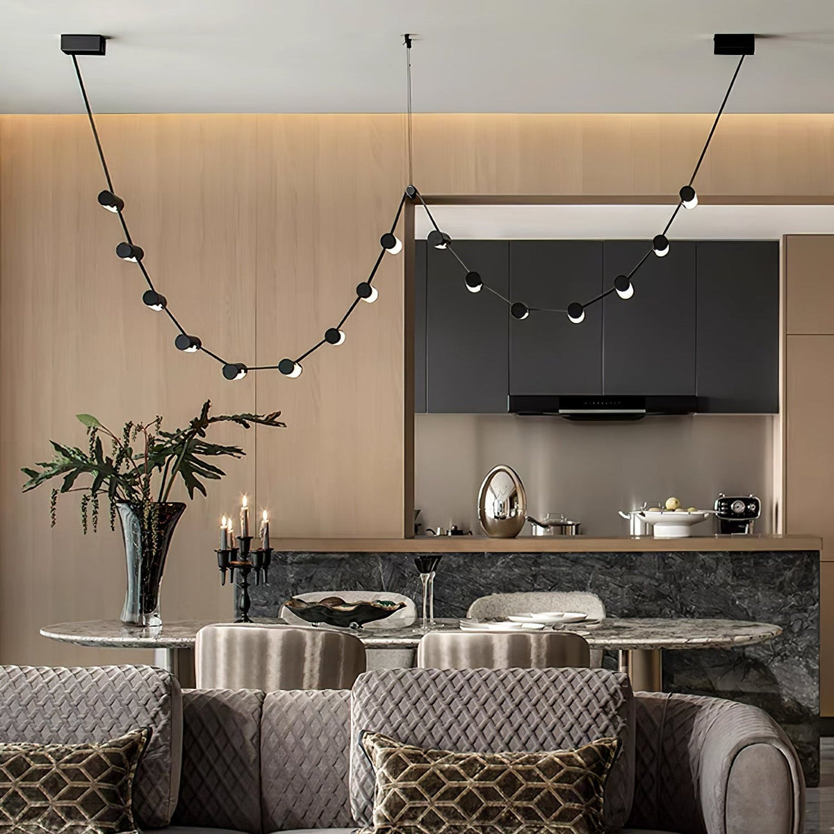 Voltra Belt Linear LED Pendant Light for Modern Interiors