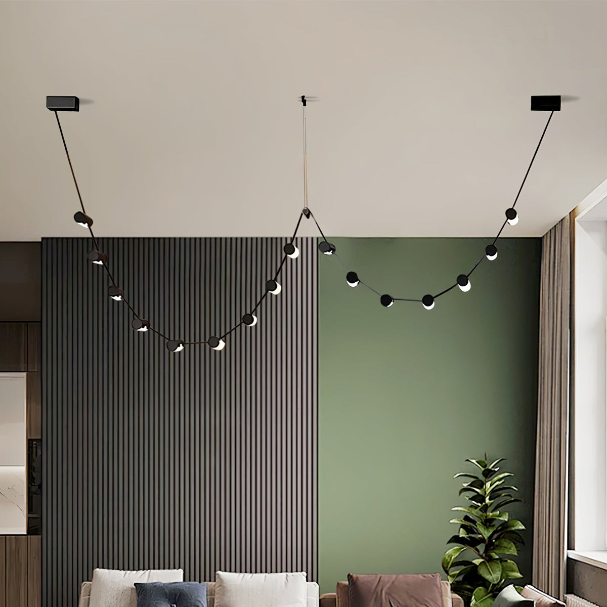 Voltra Belt Linear LED Pendant Light for Modern Interiors