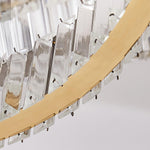 Vortex Crystal Chandelier in Gold Finish for Modern Interiors