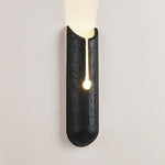Vulca Split Stone Wall Sconce in Black Travertine