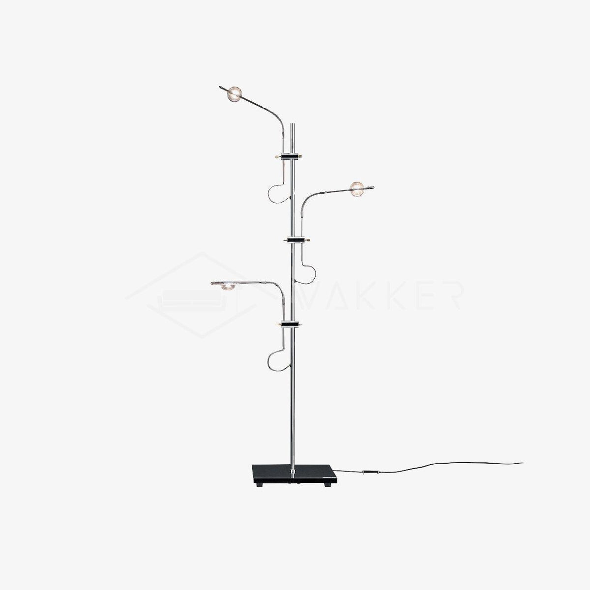 Wa Wa LED Table Lamp in Stainless Steel and Glass