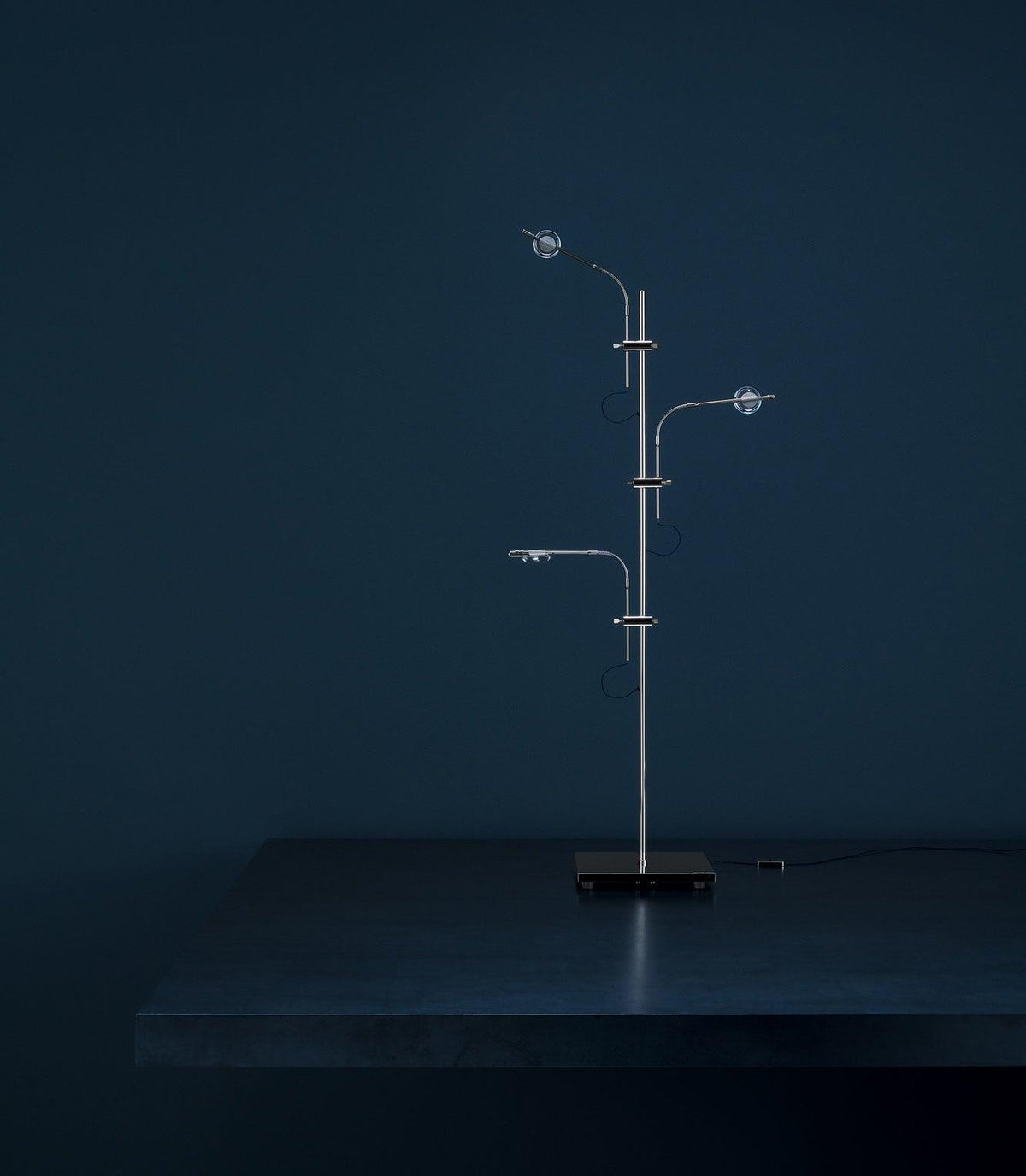 Wa Wa LED Table Lamp in Stainless Steel and Glass