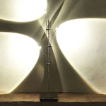 Wa Wa LED Table Lamp in Stainless Steel and Glass