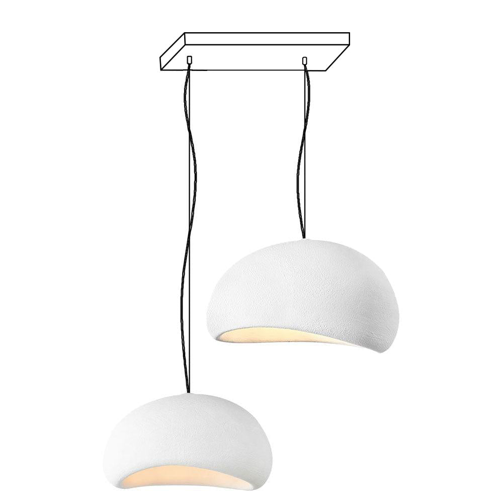 Zenra Organic Wabi-Sabi Chandelier – Designer HDPE Pendant Light