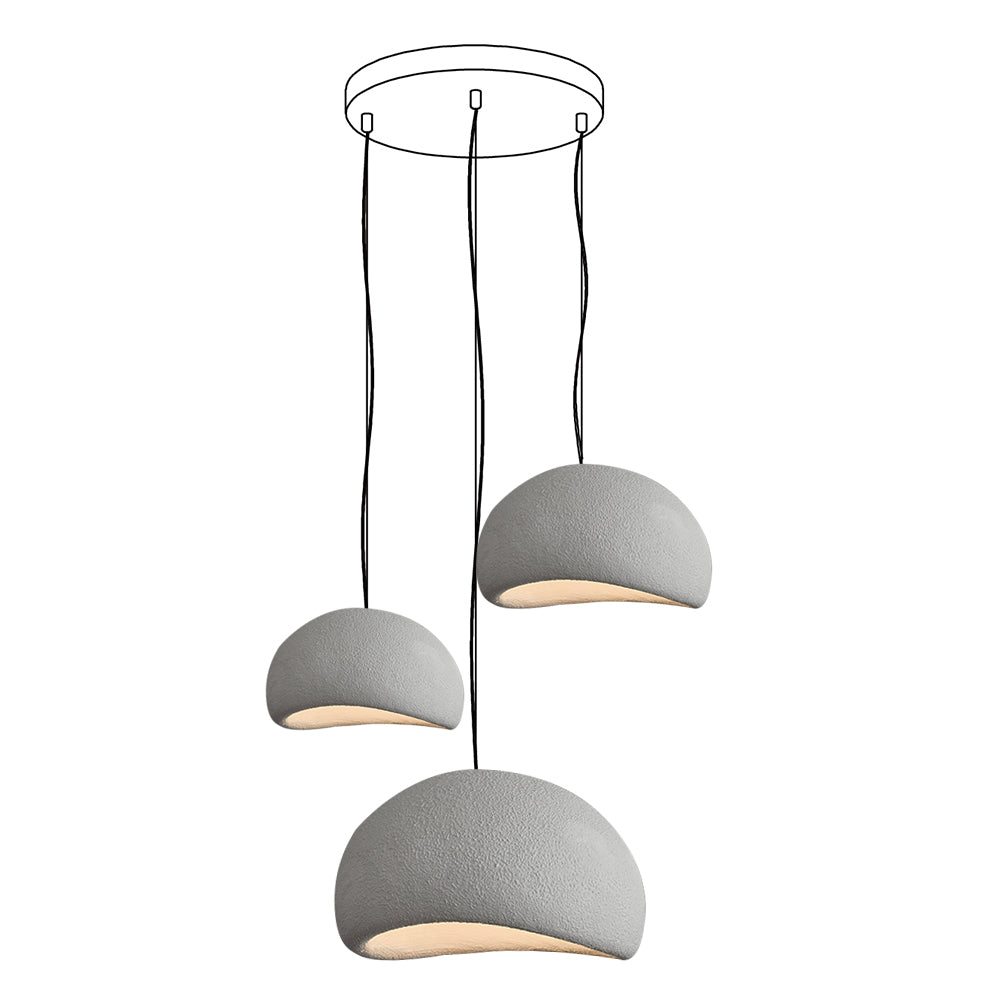 Zenra Organic Wabi-Sabi Chandelier – Designer HDPE Pendant Light