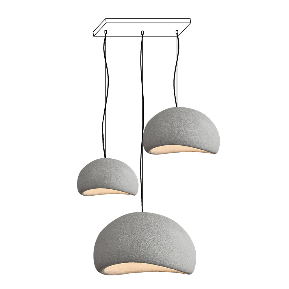 Zenra Organic Wabi-Sabi Chandelier – Designer HDPE Pendant Light
