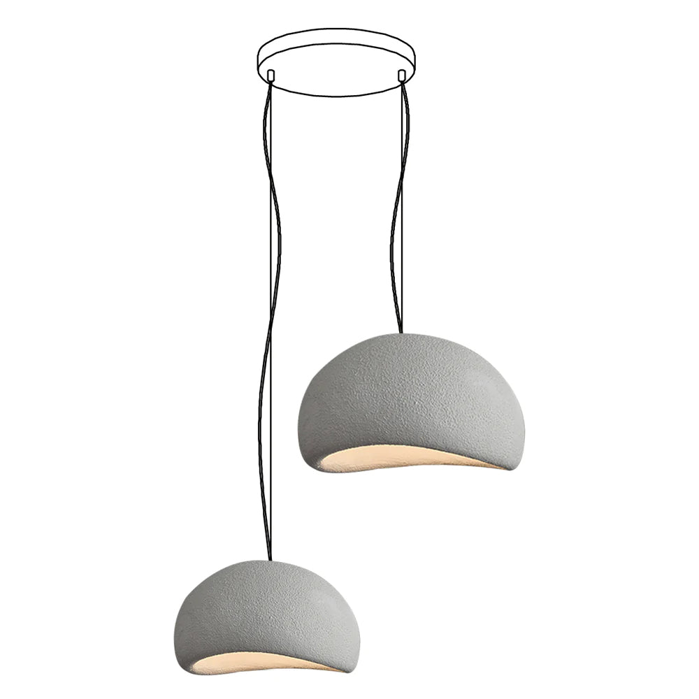 Zenra Organic Wabi-Sabi Chandelier – Designer HDPE Pendant Light