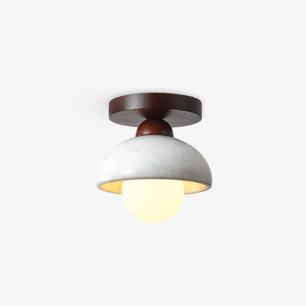 Walnut Marble Ceiling Lamp