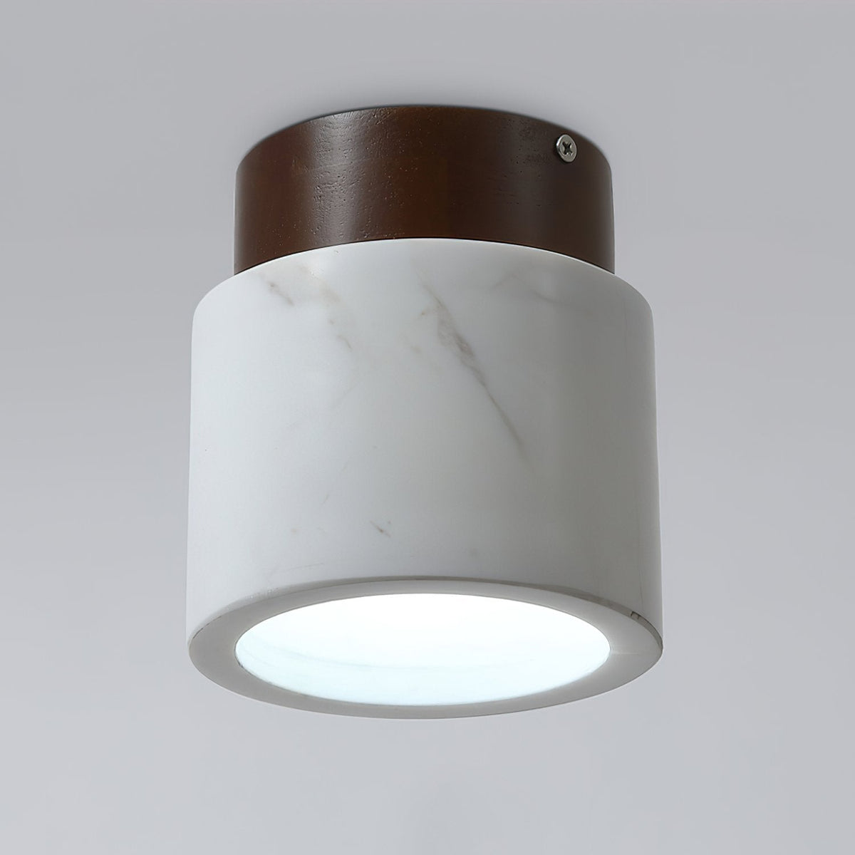 Walnut Marble Ceiling Lamp