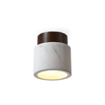 Walnut Marble Ceiling Lamp