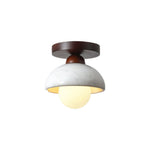 Walnut Marble Ceiling Lamp