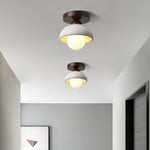 Walnut Marble Ceiling Lamp