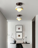 Walnut Marble Ceiling Lamp