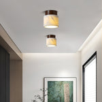 Walnut Marble Ceiling Lamp